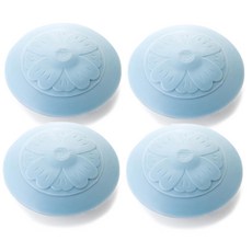 河綠色浴室花排水蓋藍色, 4件, 河綠色