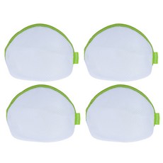雙層網眼半月內衣洗衣袋 S, 4入, 4個, 混合顏色