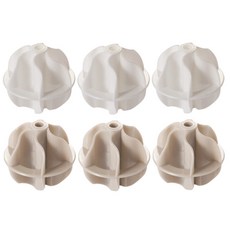 River Green 滾筒洗衣球 白色 3入 + 米色 3入, 1套, 單一商品