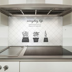 Integrity廚房藝術板 草本白灰色, 1個