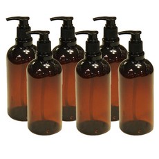 River Green 棕色系列空瓶 黑色瓶蓋 500ml, 6個