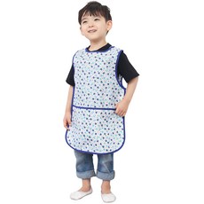 Plie 男童滿版愛心無袖圍裙+夾鏈收納袋