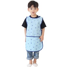 Plie 男童滿版印花無袖防水圍裙+夾鏈收納袋