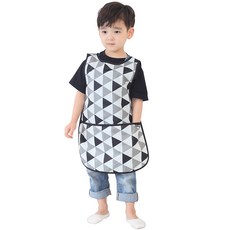 Plie 男童三角圖案無袖圍裙+夾鏈收納袋