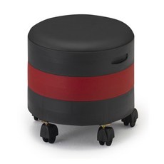 3層儲物椅滾輪式, 紅色