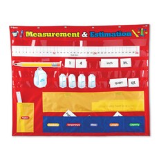 러닝리소스 다양한 측정익히기 포켓 차트 2284, 혼합 색상, 1개