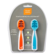 numnum 孩童副食品湯匙, 混色, 2入