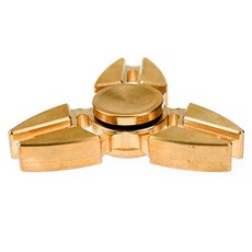 Toy Ventures金色閃耀邊緣三角指尖陀螺 高級型 金屬獎賞, 金子