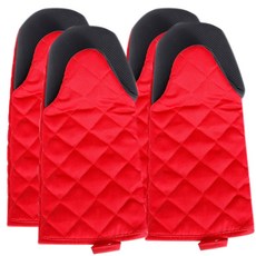 리빙조이 실리 오븐장갑 M, 혼합 색상, 4개입