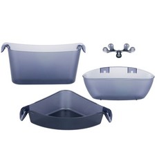 리버그린 흡착 클래스 선반 3p 세트, 바이올렛, 1세트