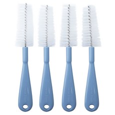 베이비베어 국내 제조 다용도 꼭지브러쉬, 블루, 4개