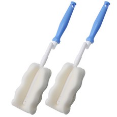 베이비베어 국내 제조 스펀지형 젖병솔, 2개, 블루