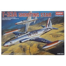 ACADEMY HOBBY MODEL KITS 1/48 T-33A 流星教練機 塑膠模型 12284, 1個