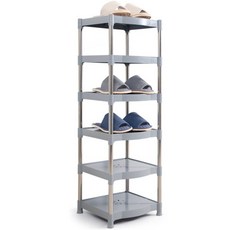리빙해피 센스 6단 신발정리대, 1개, 그레이