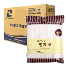 태광 좋은나무 젓가락 종이포장, 100개입, 30개