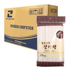 태광 좋은나무 젓가락 종이포장, 50개입, 60개