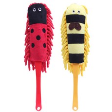 Rivergreen可愛除塵刷 紅色+黃色, 混色, 1套