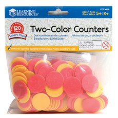 러닝리소스 스마트팩 양면 색상수세기 칩 120p LER3664, 빨강색 + 노랑색, 1개