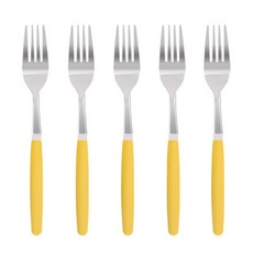 MAHO CUTLERY 成人叉, 5個, 黃色