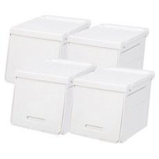Lumax 滑動生活盒 Slim 中號 68064, 象牙白, 中型(300 x 410 x 310 mm), 4個