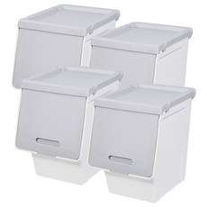 루맥스 슬라이딩 리빙박스 슬림형 68065, 쿨그레이, 4개