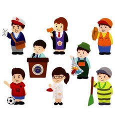 청양코리아 직업 모형 펠트 교육 교재, 직업2