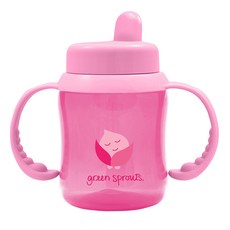 그린스프라우츠 논슬립 시피컵 180ml, 핑크, 1개