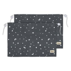 더자리 트윙클 차량용 햇빛가리개, 차콜그레이, 2개