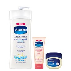 바세린 어드밴스드 로션 450ml + 퓨어 스킨 젤리 50ml + 핸드 네일 로션 60ml, 1세트