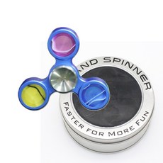대한 고급 매탈스피너 + 케이스, 블루, 1개