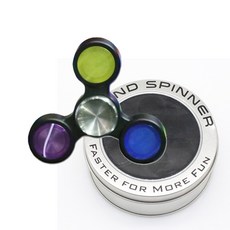 대한 고급 매탈스피너 + 케이스, 블랙, 1개