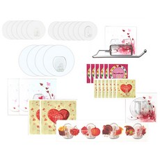 Touch N Touch 神奇魔術掛鉤37件組, 透明, 1套