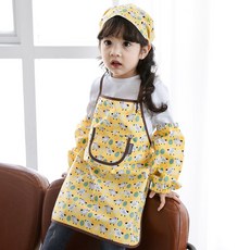 bebenew 孩童純棉圍裙+頭巾+袖套