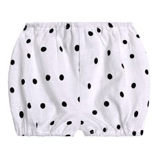 유라비 여아용 통기성 릴리 도트 블루머