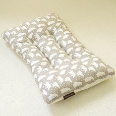 DALKOMBABY 棉質網狀透氣孩童枕頭, 白熊