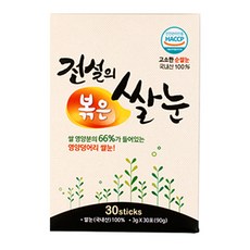 전설약곡 전설의 볶은 쌀눈 스틱, 3g, 30개입