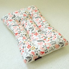 DALKOMBABY 棉質網狀透氣孩童枕頭, 開花