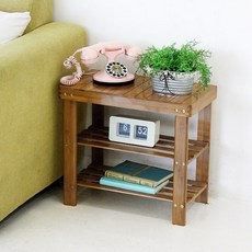 竹製收納長凳 W500, 單一顏色, 1個