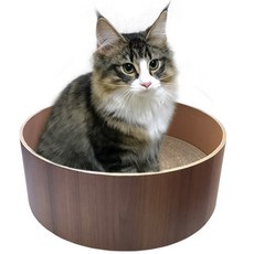 HealingTime 基本款圓型貓抓板, 棕色, 1個