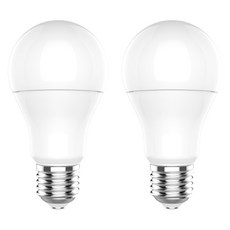 장수램프 LED 조명 A19 12W, 전구색, 2개