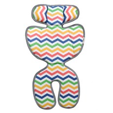 lieto 孩童3D網眼透氣汽車座椅墊, 波浪款, 1個