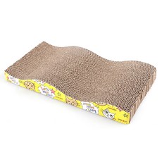 이코디 고양이 스크래쳐 파도 판형, 혼합 색상, 1개