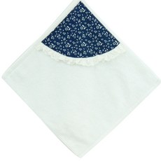 Happytool 風花環巾手巾, 藍色蕾絲, 1個