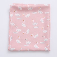 BEAUTE HOUSE 可拆卸單人午睡棉被, 天鵝款 粉色