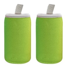 텀스 네오프렌 미니 보틀파우치, 그린, 2개입