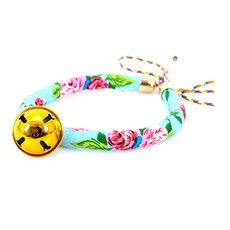 이코디 플로럴 고양이 목걸이 A형 S, 스카이, 1개