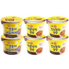 오뚜기 컵밥 양송이 비프카레 280g x 2p + 매콤낙지덮밥 250g x 2p + 김치참치덮밥 280g x 2p, 양송이비프카레 280g x 2 + 매콤낙지덮밥 250g x 2 + 김치참치덮밥 280g x 2, 1세트