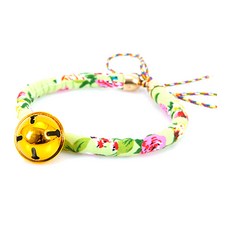 이코디 플로럴 고양이 목걸이 A형 S, 그린, 1개