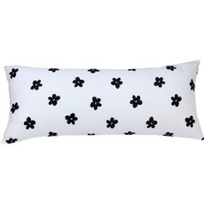 Ein Haus 花朵圖案靠枕, 白色的