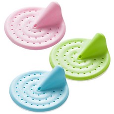 RIVER-GREEN 圓形彩色多用途過濾網 大 3個 隨機出貨, 1個, 單一商品